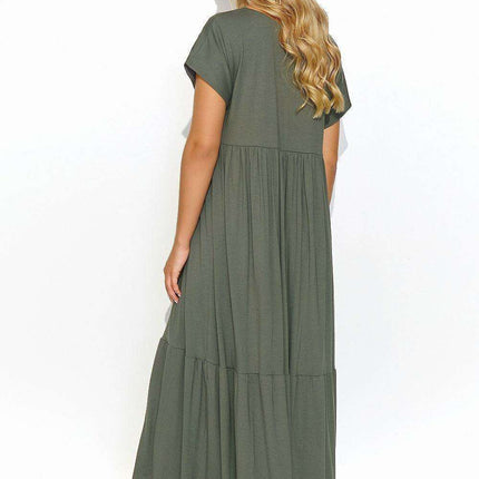 Effortlessly Chic V-Neck Maxi Dress for Casual Style - Très Elite