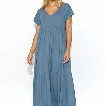 Effortlessly Chic V-Neck Maxi Dress for Casual Style