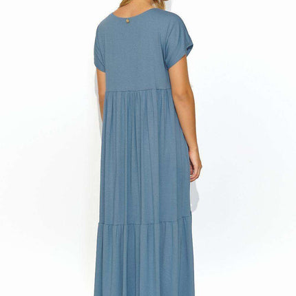 Effortlessly Chic V-Neck Maxi Dress for Casual Style - Très Elite