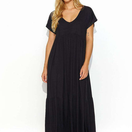 Effortlessly Chic V-Neck Maxi Dress for Casual Style