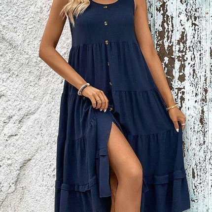 Effortlessly Elegant Sleeveless Maxi Dress for Sunny Days