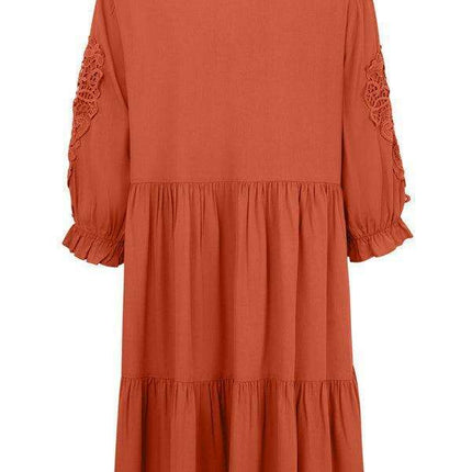 Effortlessly Elegant Viscose Dress with Unique Waist Detail - Casual Chic - Très Elite