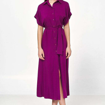 Effortlessly Elegant Viscose Shirt Dress For Casual Days