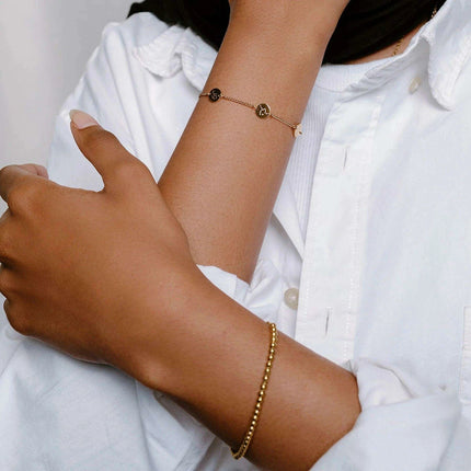 Eid Inspirational Arabic Bracelet - Symbols of Patience, Gratitude & Trust - Très Elite