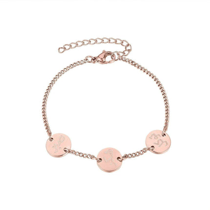 Eid Inspirational Arabic Bracelet - Symbols of Patience, Gratitude & Trust - Très Elite