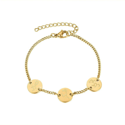 Eid Inspirational Arabic Bracelet - Symbols of Patience, Gratitude & Trust - Très Elite