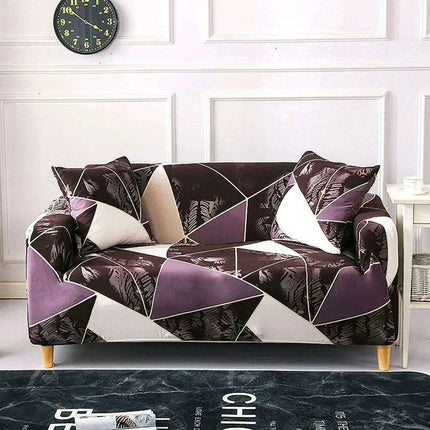 Elastic Stretch Sofa Slipcover for Loveseat and L-Shaped Sectional Couch Protection - Très Elite
