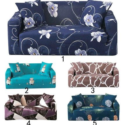 Elastic Stretch Sofa Slipcover for Loveseat and L-Shaped Sectional Couch Protection - Très Elite