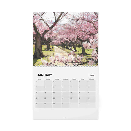 Elegance in Time: Premium Japanese Wall Calendar 2024 with Stunning Imagery - Très Elite
