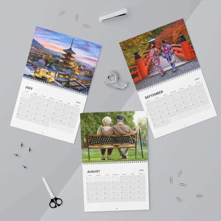 Elegance in Time: Premium Japanese Wall Calendar 2024 with Stunning Imagery - Très Elite