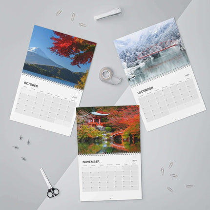 Elegance in Time: Premium Japanese Wall Calendar 2024 with Stunning Imagery - Très Elite
