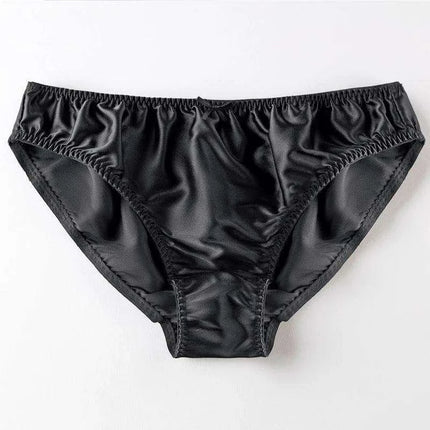 Elegant 100% Pure Silk Women's Large Size Seamless Bow-Detail Panties - Luxurious Breathable Lingerie - Très Elite