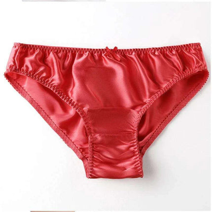 Elegant 100% Pure Silk Women's Large Size Seamless Bow-Detail Panties - Luxurious Breathable Lingerie - Très Elite