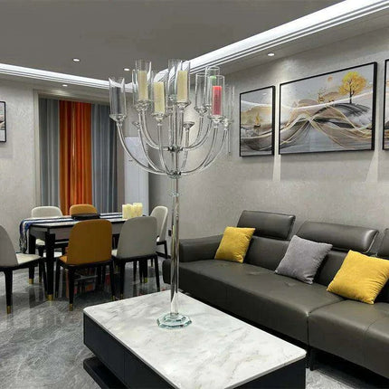 Elegant 13-Arm Crystal Candle Holder - Très Elite