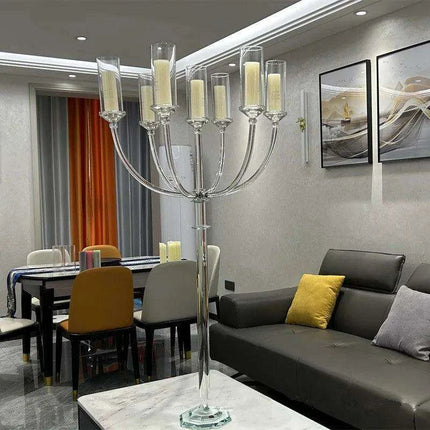 Elegant 13-Arm Crystal Candle Holder - Très Elite