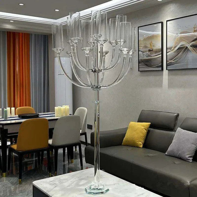 Elegant 13-Arm Crystal Candle Holder - Très Elite