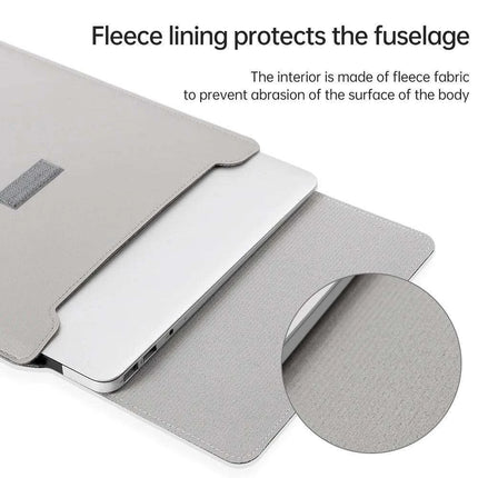 Elegant 13-inch PU Leather MacBook Air Pro Sleeve Set with Medium Bag & Cable Organizers - Très Elite