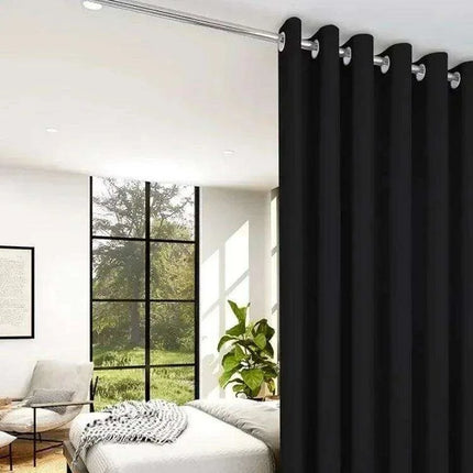 Elegant 15ft x 9ft Thermal Room Divider Curtain for Stylish Spaces..