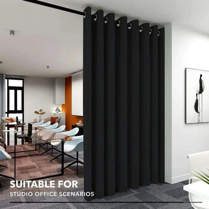 Elegant 15ft x 9ft Thermal Room Divider Curtain for Stylish Spaces..