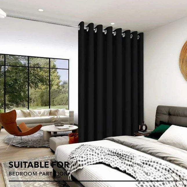 Elegant 15ft x 9ft Thermal Room Divider Curtain for Stylish Spaces