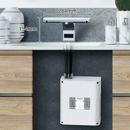 Elegant 2-in-1 Automatic Hand Dryer and Touchless Faucet for Contemporary Bathrooms and Hotels - Très Elite