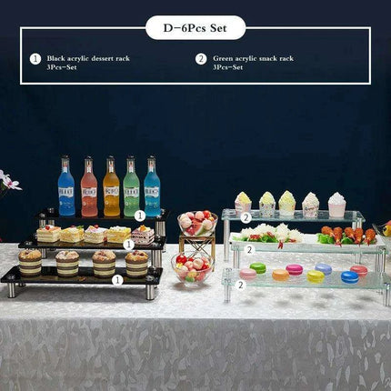 Elegant 3-Tier Acrylic Dessert Display Stand for Celebrations and Gatherings - Très Elite
