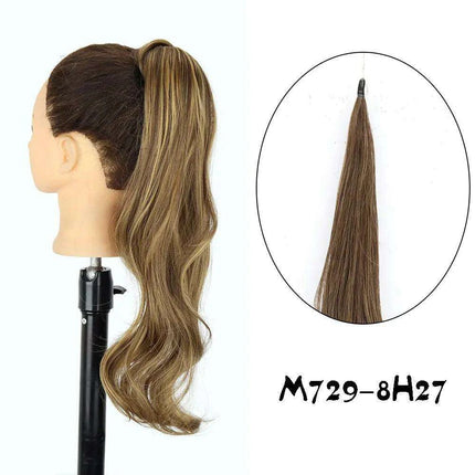 Elegant 30-Inch Wavy Synthetic Hair Extension Ponytail for Effortless Glam - Très Elite
