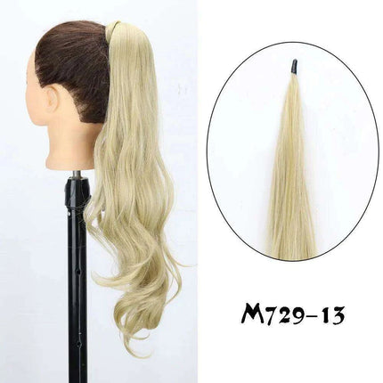 Elegant 30-Inch Wavy Synthetic Hair Extension Ponytail for Effortless Glam - Très Elite