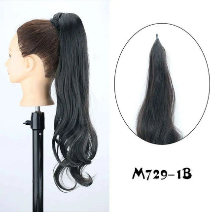 Elegant 30-Inch Wavy Synthetic Hair Extension Ponytail for Effortless Glam. Uncategorized elegant-30-inch-wavy-synthetic-hair-extension-ponytail-for-effortless-glam Beauty & Personal Care›Hair Care›Hair Extensions & Wigs