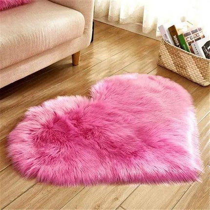 Elegant 30x40CM Plush Faux Wool Area Rug..