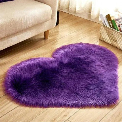 Elegant 30x40CM Plush Faux Wool Area Rug..