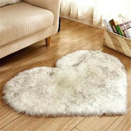 Elegant 30x40CM Plush Faux Wool Area Rug..