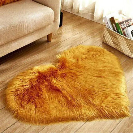 Elegant 30x40CM Plush Faux Wool Area Rug..