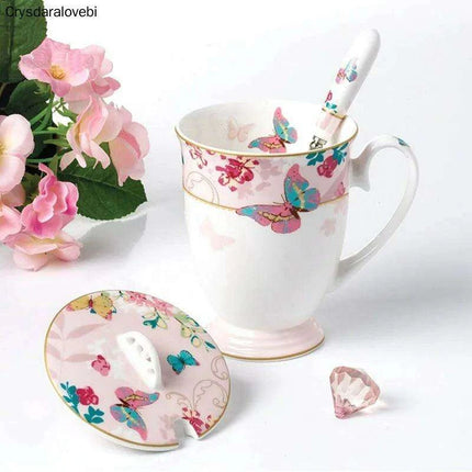 Elegant 330ml Premium Bone China Tea and Coffee Mugs - Très Elite