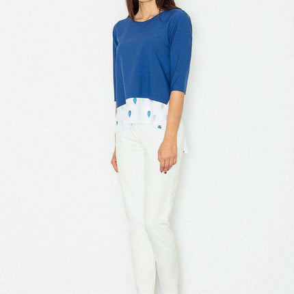 Elegant 3/4 Sleeve Relaxed Blouse - Versatile Style for Every Occasion - Très Elite