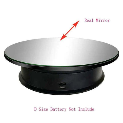 Elegant 360-Degree Rotating Display Stand for Jewelry and Watches with Dual Power Options and Adjustable Speeds - Très Elite