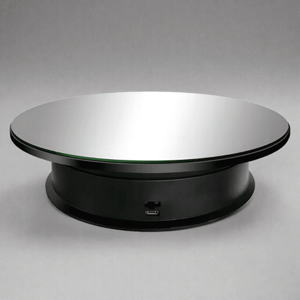 Elegant 360-Degree Rotating Display Stand for Jewelry and Watches with Dual Power Options and Adjustable Speeds - Très Elite