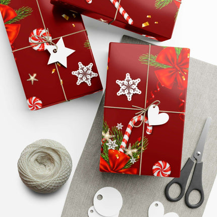 Elegant 3D Holiday Gift Wrapping Paper Set - Artfully Made in the USA