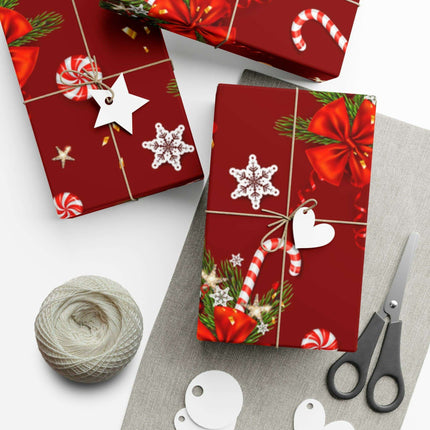 Elegant 3D Holiday Gift Wrapping Paper Set - Artfully Made in the USA