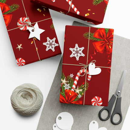 Elegant 3D Holiday Gift Wrapping Paper Set - Artfully Made in the USA