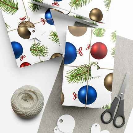 Elegant 3D Holiday Gift Wrapping Paper Set - Premium Quality, USA Crafted