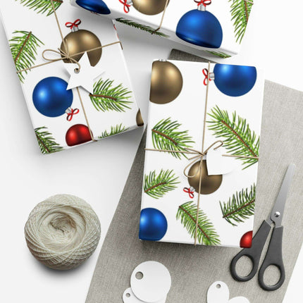 Elegant 3D Holiday Gift Wrapping Paper Set - Premium Quality, USA Crafted