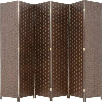 Elegant 6-Panel Wooden Folding Screen - Versatile Room Partition - Très Elite