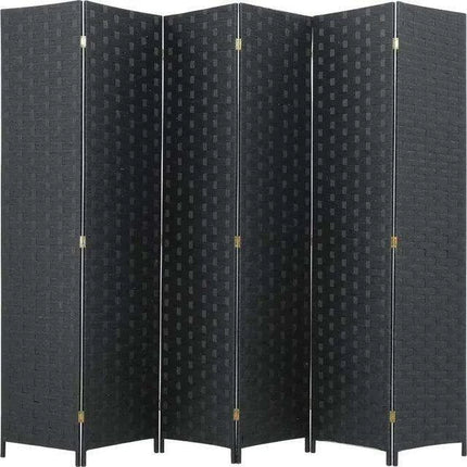 Elegant 6-Panel Wooden Folding Screen - Versatile Room Partition - Très Elite