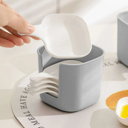 Elegant 7-Piece White Seasoning Dish Set with Organizing Box for Stylish Dining - Très Elite