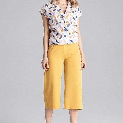 Elegant 7/8 Wide-Leg Trousers for Women with Chic Design - Très Elite