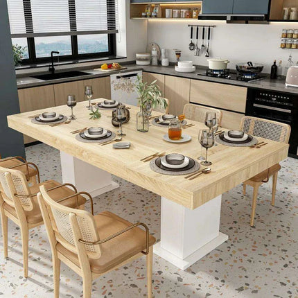 Elegant 78.7" Modern Rectangular Dining Table - Très Elite