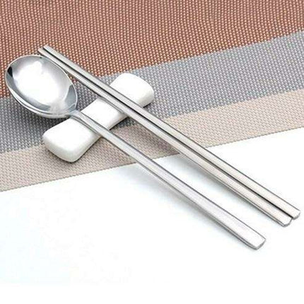 Elegant 8-Piece Stainless Steel Dining Set with Premium Chopsticks and Cutlery - Très Elite