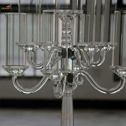 Elegant 9-Arm Tealight Candelabra for Celebrations..