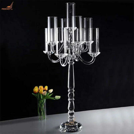 Elegant 9-Arm Tealight Candelabra for Celebrations..